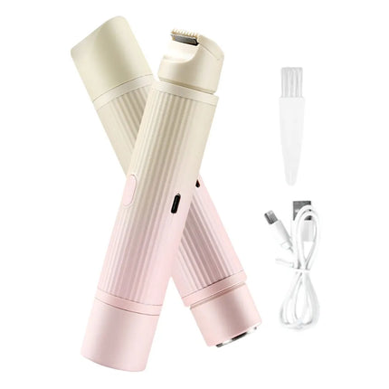 2in1 Electric Razors for Women Bikini Trimmer Facial Mustache Shavers for Ladies Body Underarms Legs Portable Painless Epilator