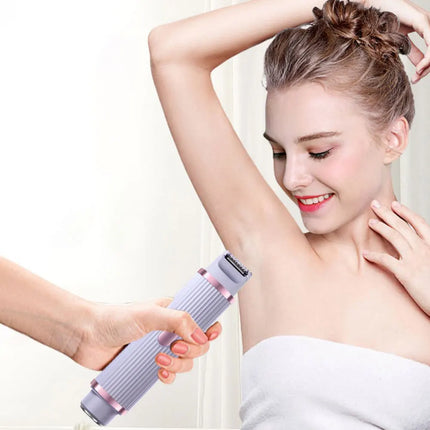 2in1 Electric Razors for Women Bikini Trimmer Facial Mustache Shavers for Ladies Body Underarms Legs Portable Painless Epilator