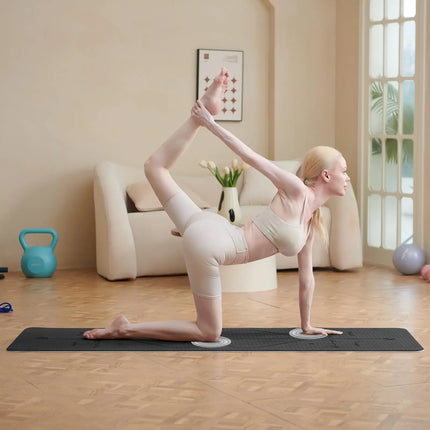 Good Nite 6mm TPE Yoga Mat - Non-Slip with Alignment Lines for Pilates, Fitness & Gym, Includes Strap (183x61cm)