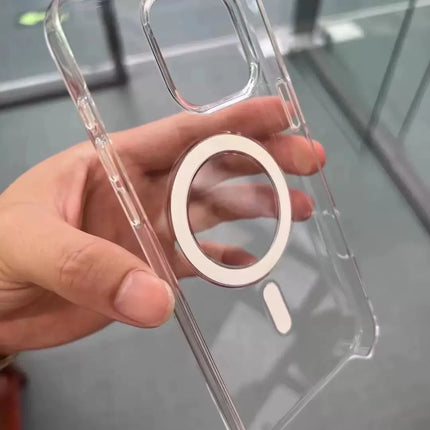 Original Animation Magnetic Case for iPhone 16 15 14 13 12 Pro Max Transparent Hard PC Cases For Magsafe Wireless Charge Cover