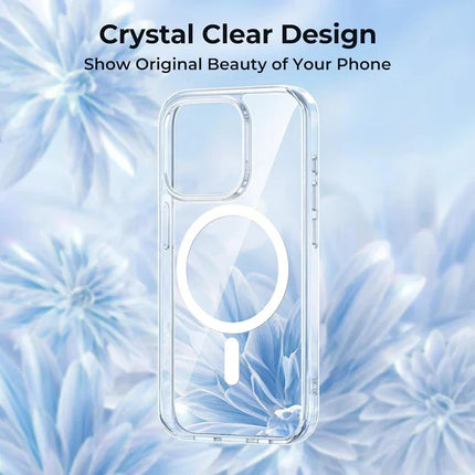 Funda Magnetic Clear Case For APPLE iPhone 17 Air 16 15 14 13 12 Pro Max Plus 16e Mini Wireless Charging Compatible With Magsafe