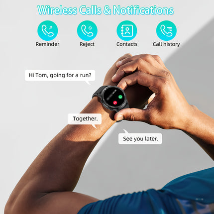 S52 Smart Men's Watch, 1.39 "smart Watch With Wireless Call, Sleep Monitor,, 110+sport Mode, Compatible With Android IOS