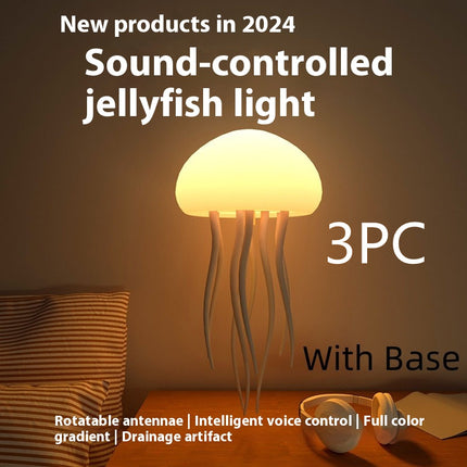 Jellyfish Mood Lamp – LED Night Light, Portable, Smart Decoration