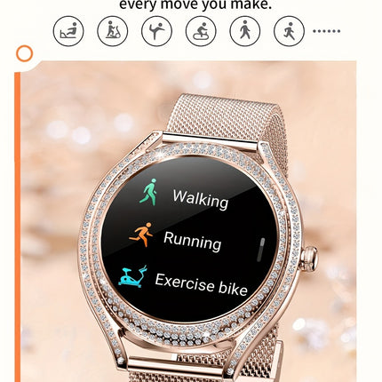 Smart Watch (Answer/Make Call), 128"AMOLED High-definition Color Screen, IP67 Waterproof/ Calculator/ Engineering Test Mode & Shipping Mode/Do Not Disturb Mode/Battery Saver Mode Fitness Watches for Women & Men