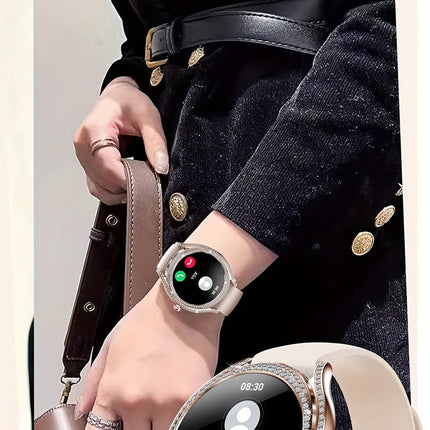 Smart Watch (Answer/Make Call), 128"AMOLED High-definition Color Screen, IP67 Waterproof/ Calculator/ Engineering Test Mode & Shipping Mode/Do Not Disturb Mode/Battery Saver Mode Fitness Watches for Women & Men