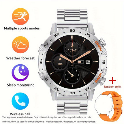 LIGE HD Smart Watch - Stylish Wrist Watches for Women Men with Wireless Call, 1.39" High-Definition Display, Multi-Sports Modes, Information Alerts, Sedentary Reminders, Music Control, Sports Pedometer, and Heart Rate Monitor