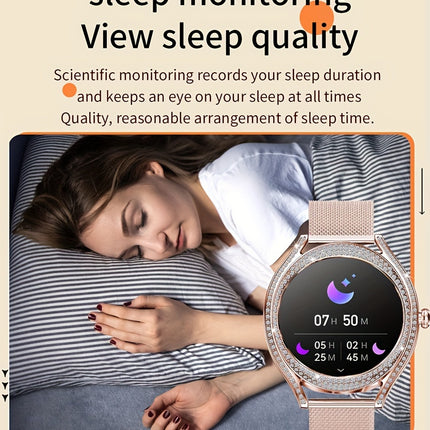 Smart Watch (Answer/Make Call), 128"AMOLED High-definition Color Screen, IP67 Waterproof/ Calculator/ Engineering Test Mode & Shipping Mode/Do Not Disturb Mode/Battery Saver Mode Fitness Watches for Women & Men