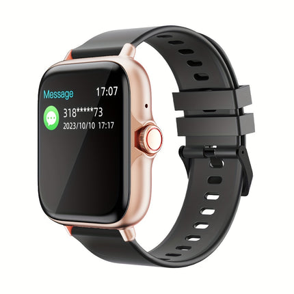 Multifunctional Sports Smart Watch For Men & Women, 1.83'' Full Touch Screen With Wireless Calling & Messaging, Pedometer, Android-Compatible, Casual Style, Gift Idea