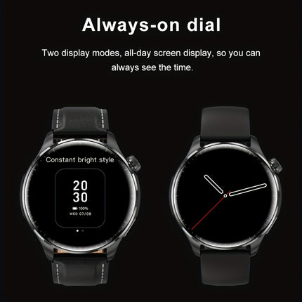 GUHUAVMI 2024 New Men's Sports Smart Watch GPS Track NFC Voice Assistant Wireless Call Smart Watch 1.53-inch AMOLED 360 * 360 HD Screen Watch GT4.