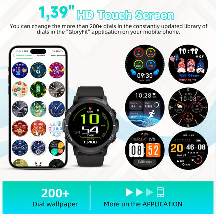 S52 Smart Men's Watch, 1.39 "smart Watch With Wireless Call, Sleep Monitor,, 110+sport Mode, Compatible With Android IOS