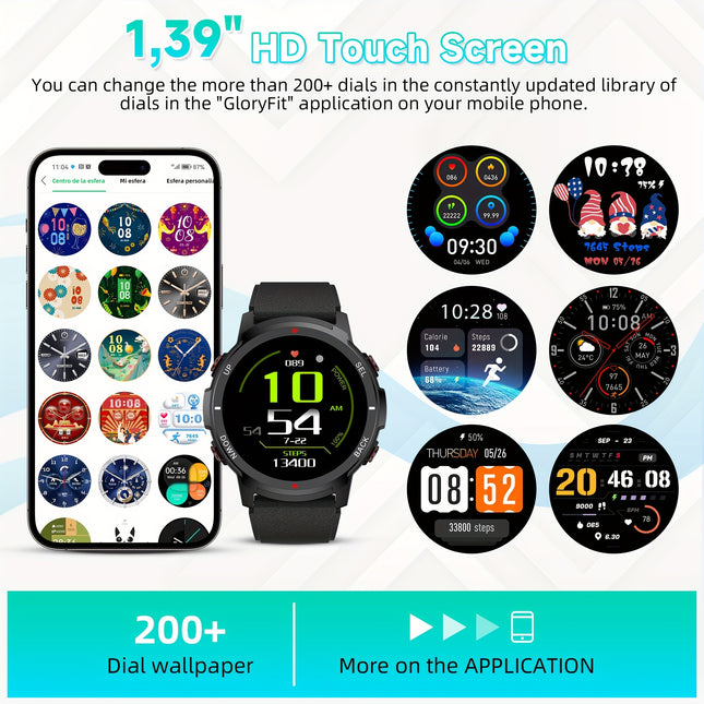 S52 Smart Men's Watch, 1.39 "smart Watch With Wireless Call, Sleep Monitor,, 110+sport Mode, Compatible With Android IOS