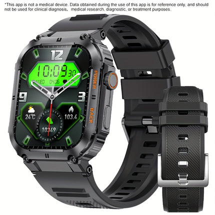 LIGE Smart Watch Wireless Call For Women Men, 1.96" HD Display, Multi Sports Modes, Voice Assistant, Weather Forecast, Calorie Monitoring, Sports Pedometer Watch For Android IOS