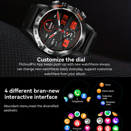 LIGE HD Smart Watch - Stylish Wrist Watches for Women Men with Wireless Call, 1.39" High-Definition Display, Multi-Sports Modes, Information Alerts, Sedentary Reminders, Music Control, Sports Pedometer, and Heart Rate Monitor